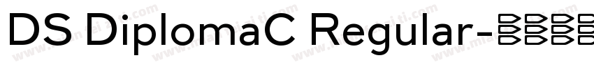 DS DiplomaC Regular字体转换